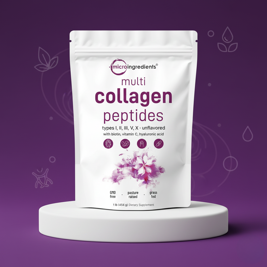 Multi Collagen Peptides with Hyaluronic Acid & Vitamins